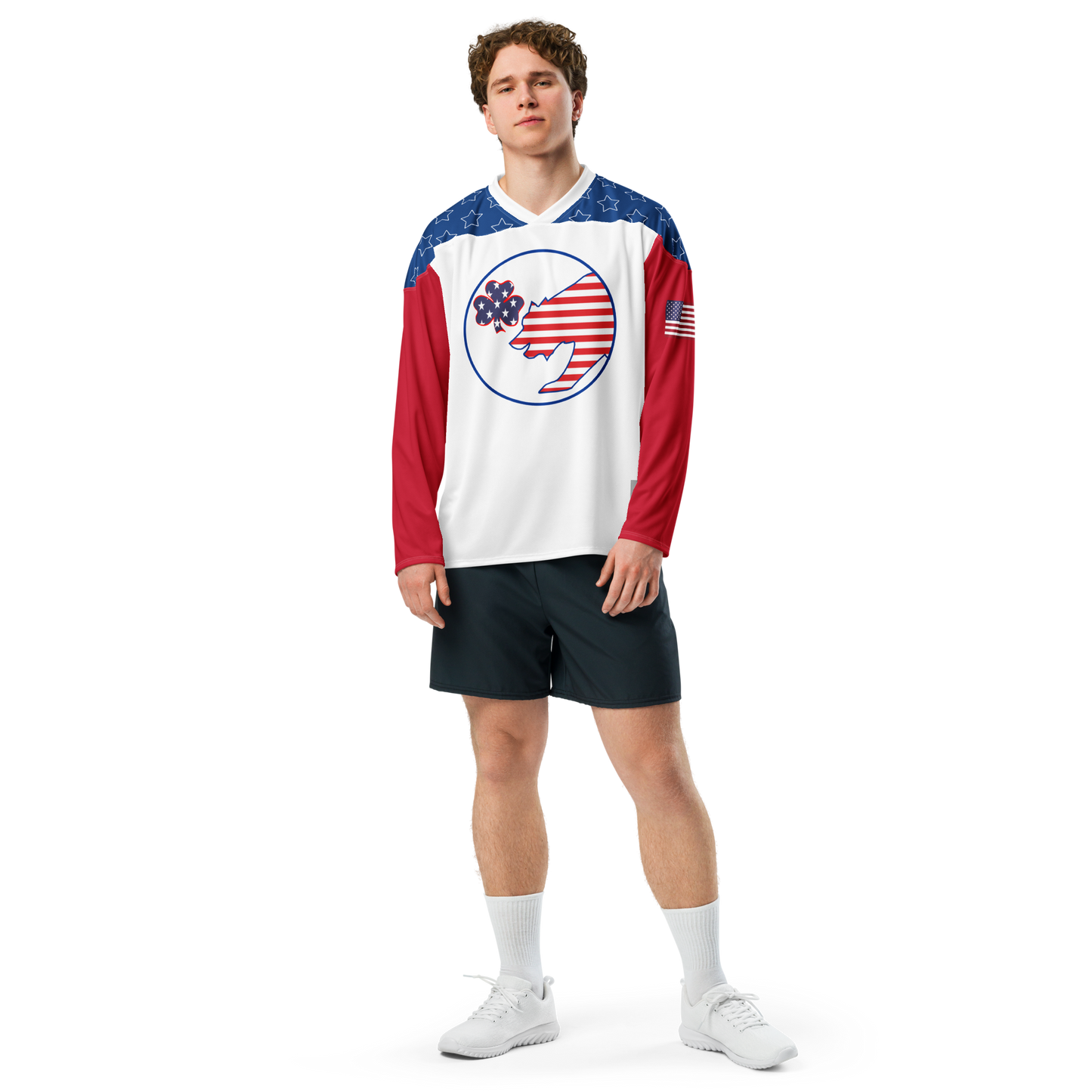 All American Luck Recycled hockey style jersey