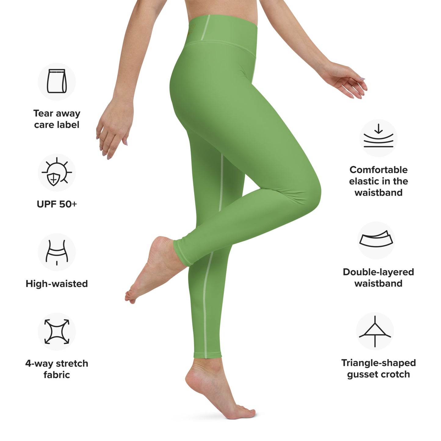 Lucky Green Yoga Leggings