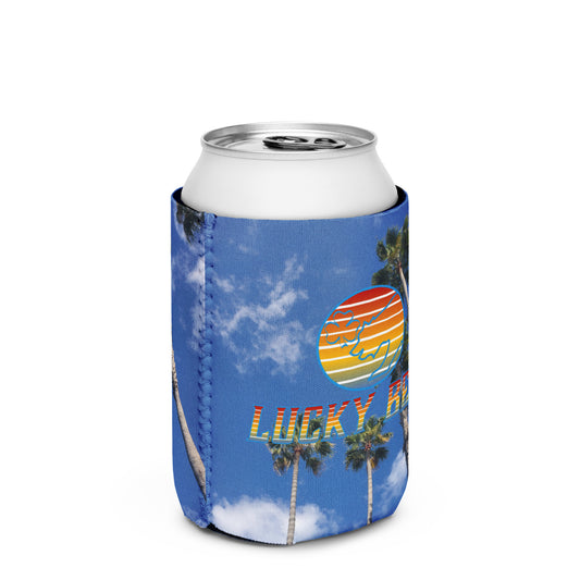 Palm Tree View Can Cooler