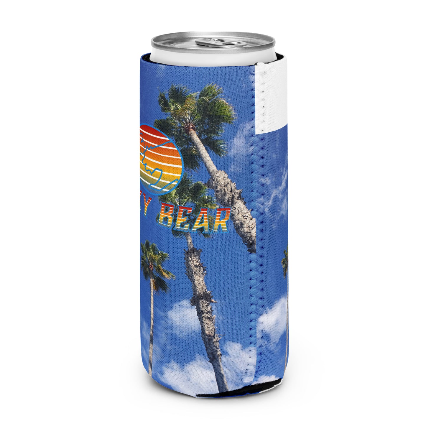 Palm Tree View Can Cooler