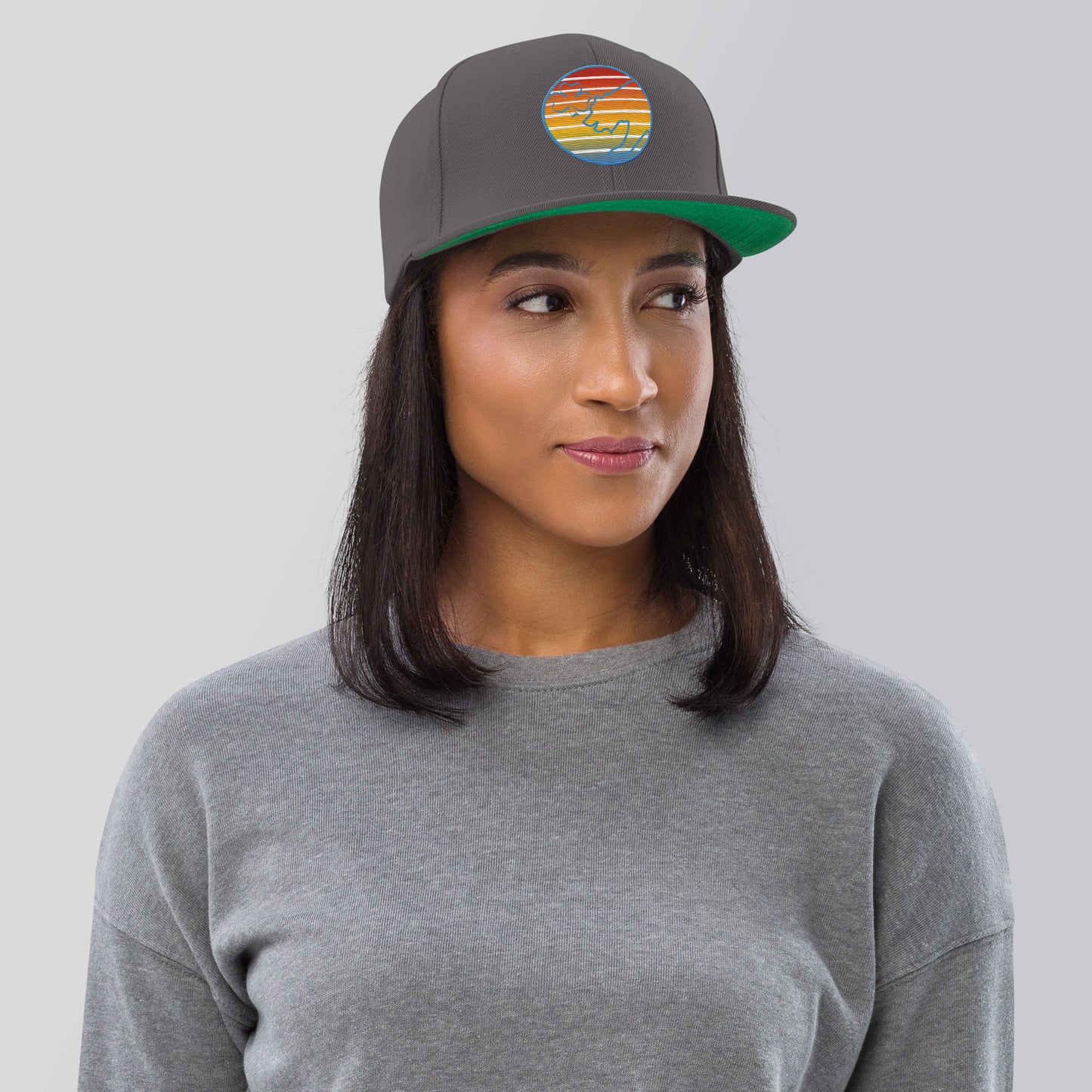 Retro Sunset Snapback Hat