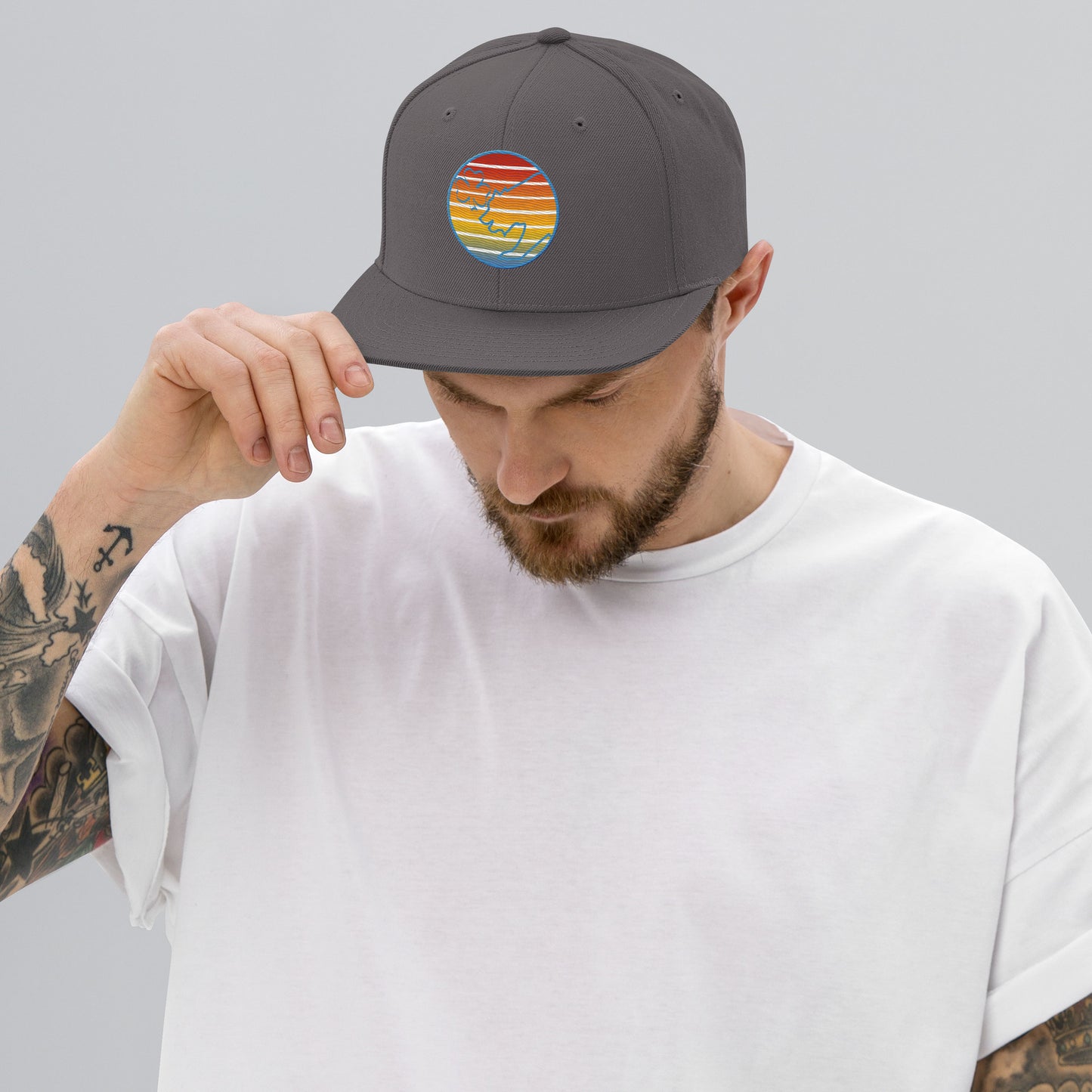 Retro Sunset Snapback Hat