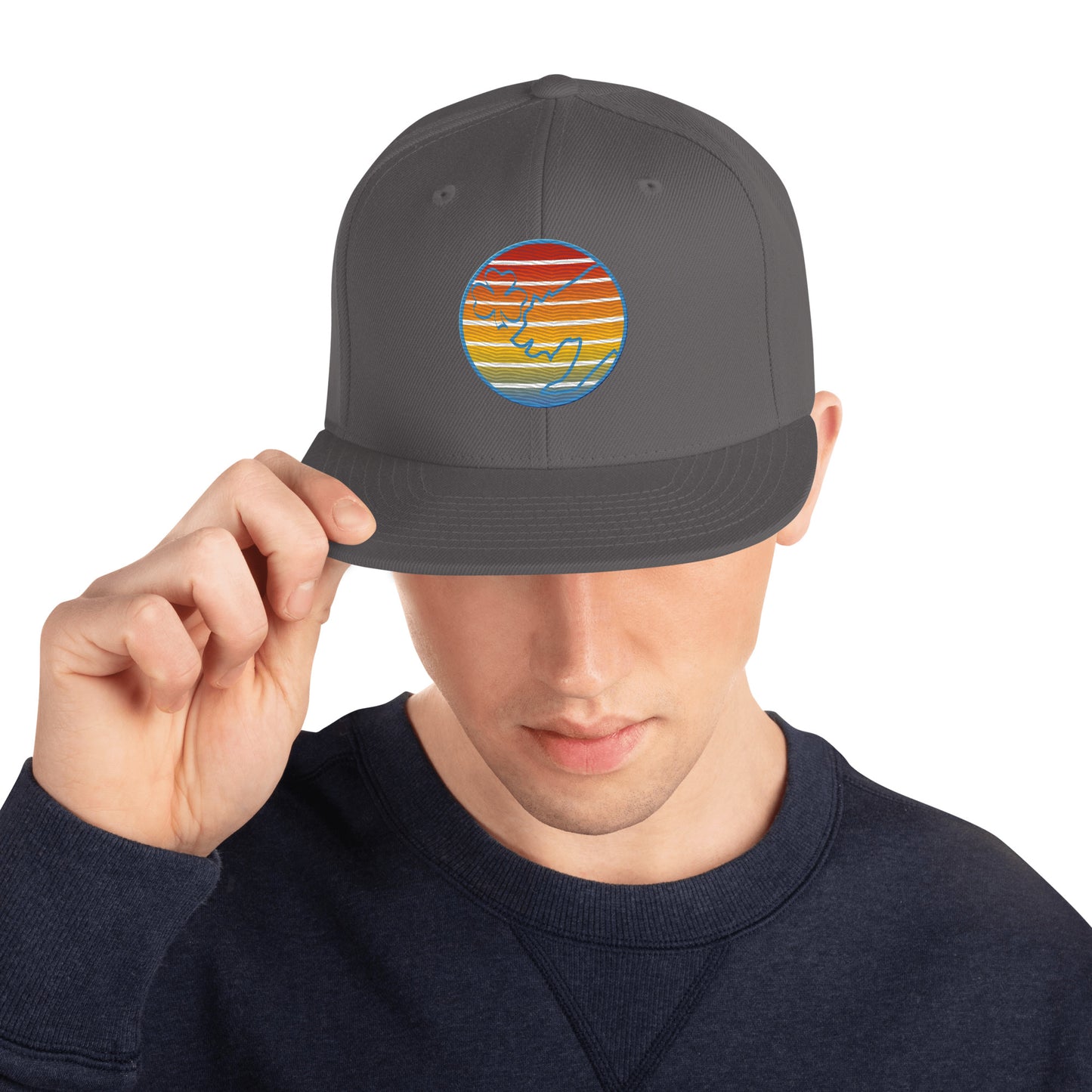 Retro Sunset Snapback Hat