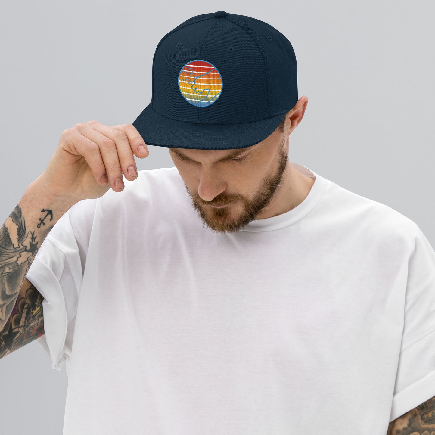 Retro Sunset Snapback Hat