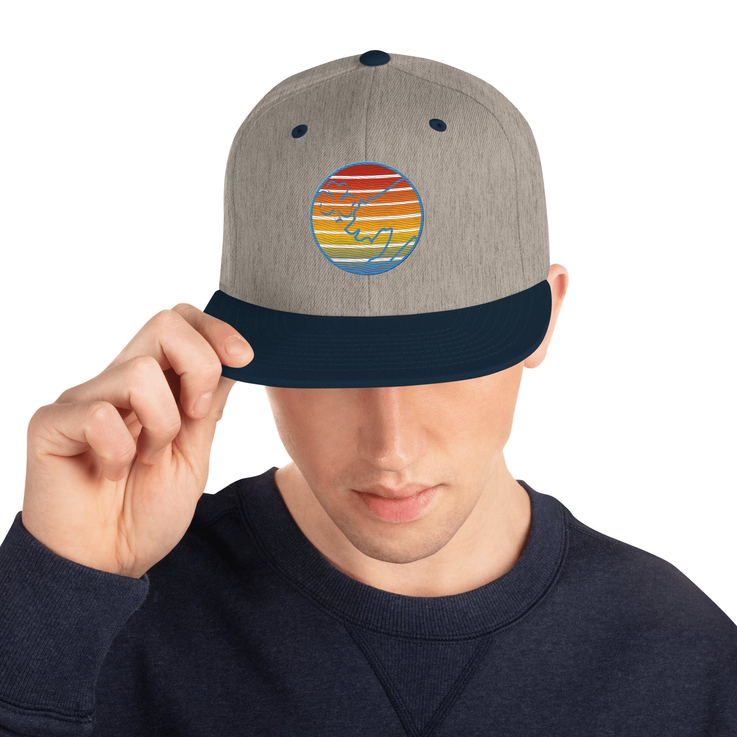 Retro Sunset Snapback Hat