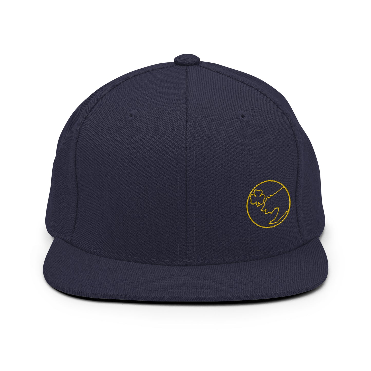 Minimalist Golden Luck Snapback Hat