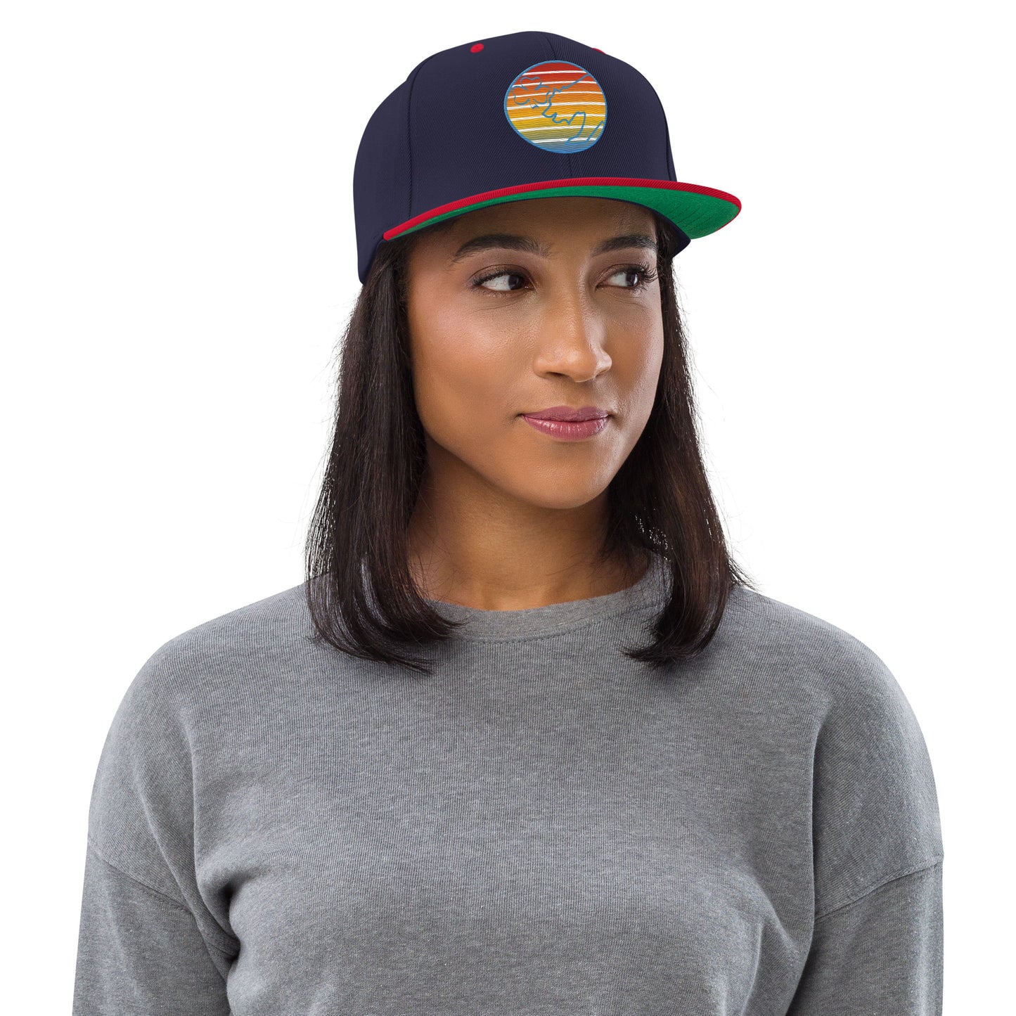 Retro Sunset Snapback Hat