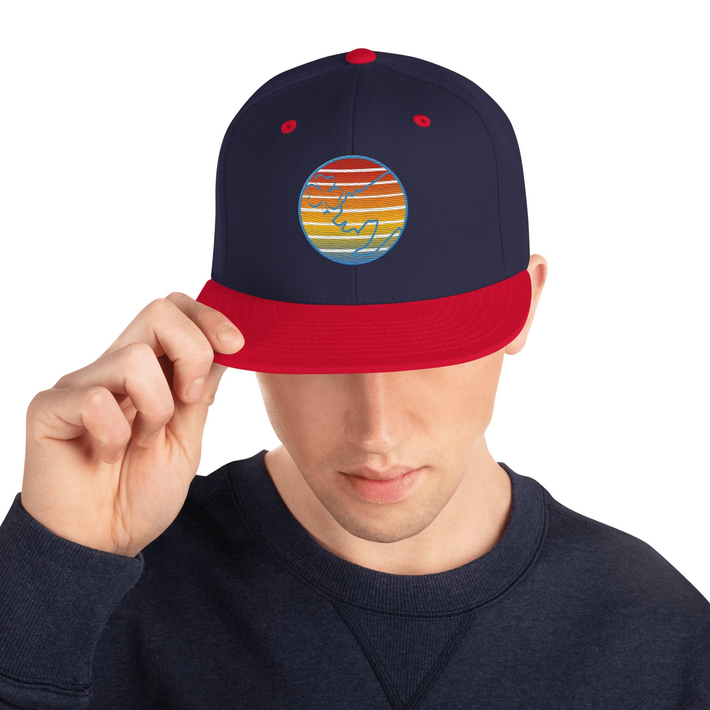 Retro Sunset Snapback Hat