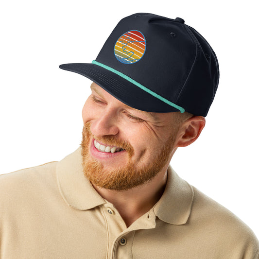 Retro Sunset Golf Rope Cap