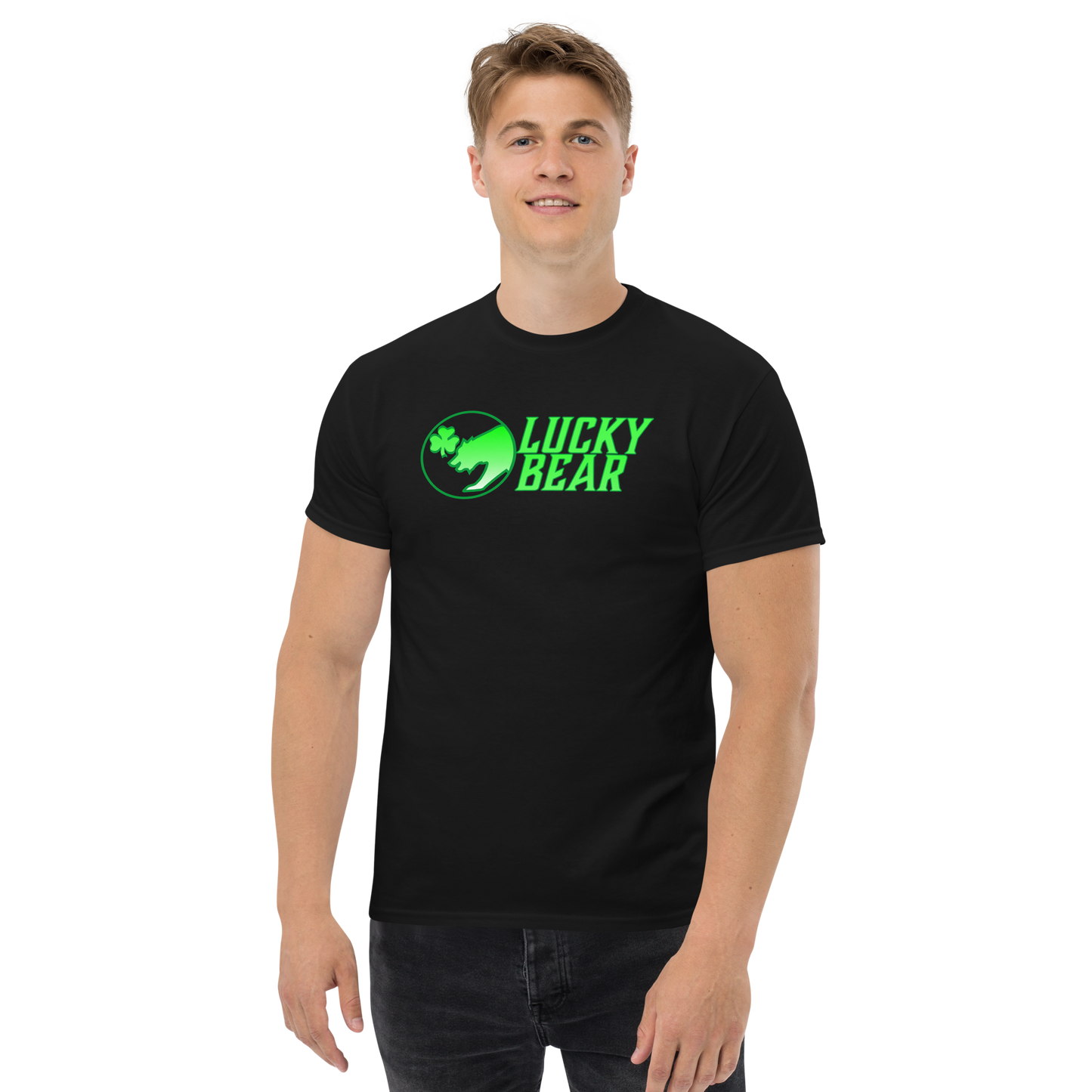 Lucky Bear Stacked Logo classic tee