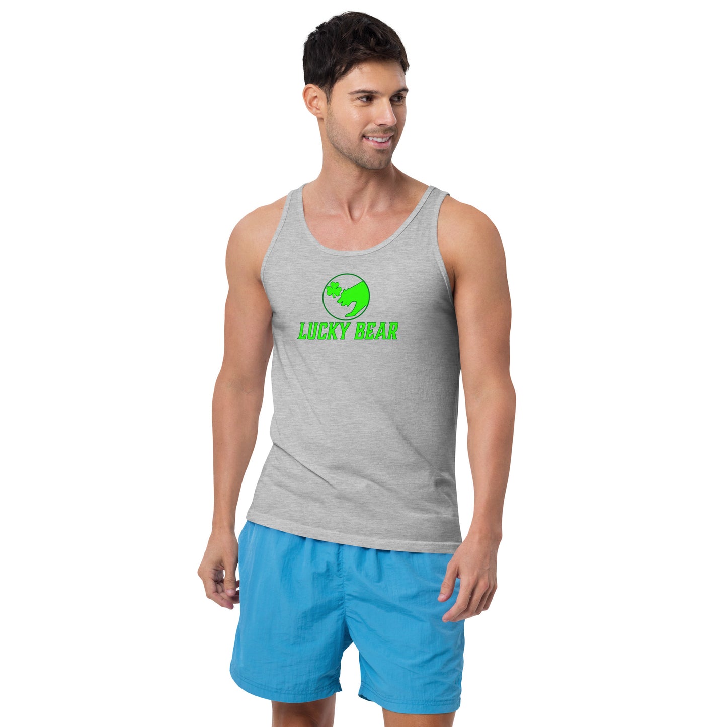 Lucky Bear Stacked Logo Tank Top