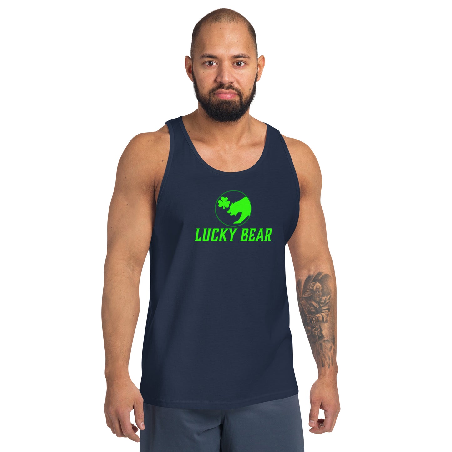 Lucky Bear Stacked Logo Tank Top