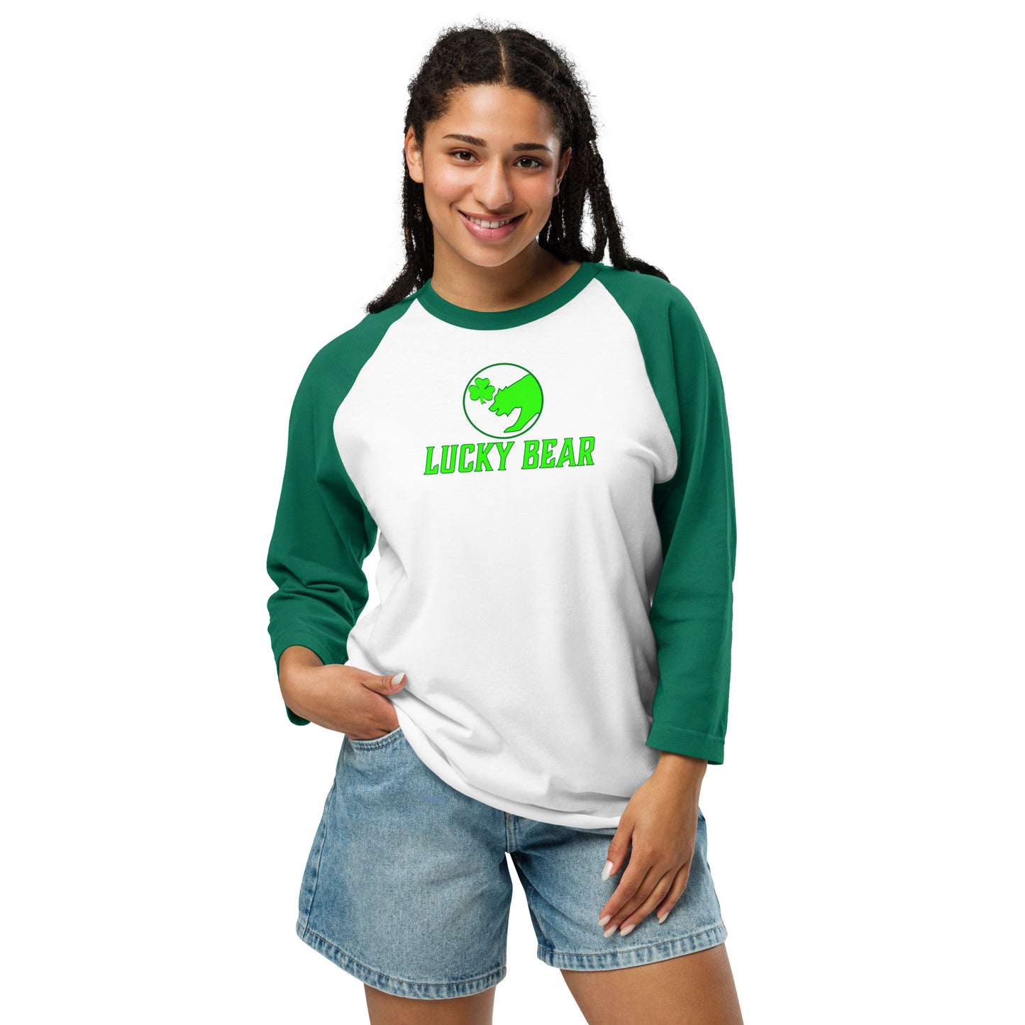 Lucky Bear Classic 3/4 sleeve raglan shirt