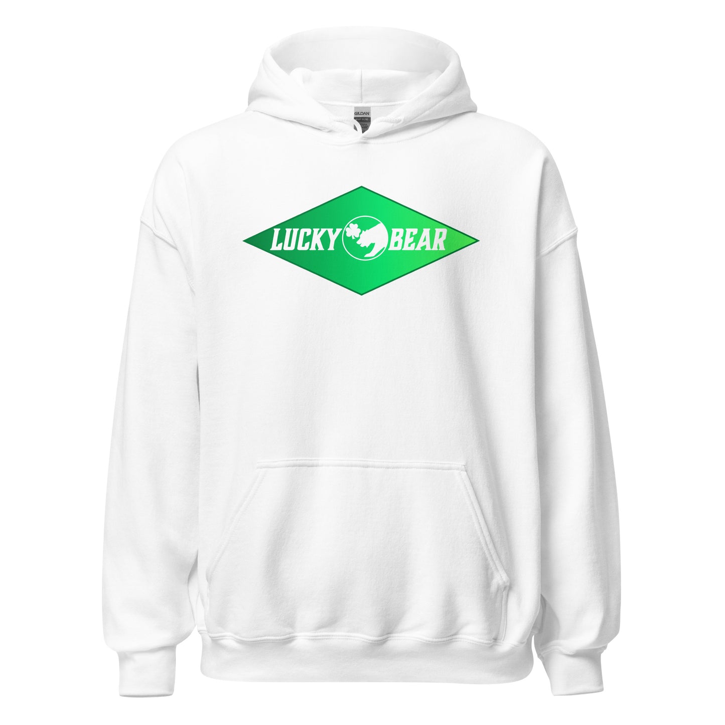 Lucky Bear Green Diamond Unisex Hoodie