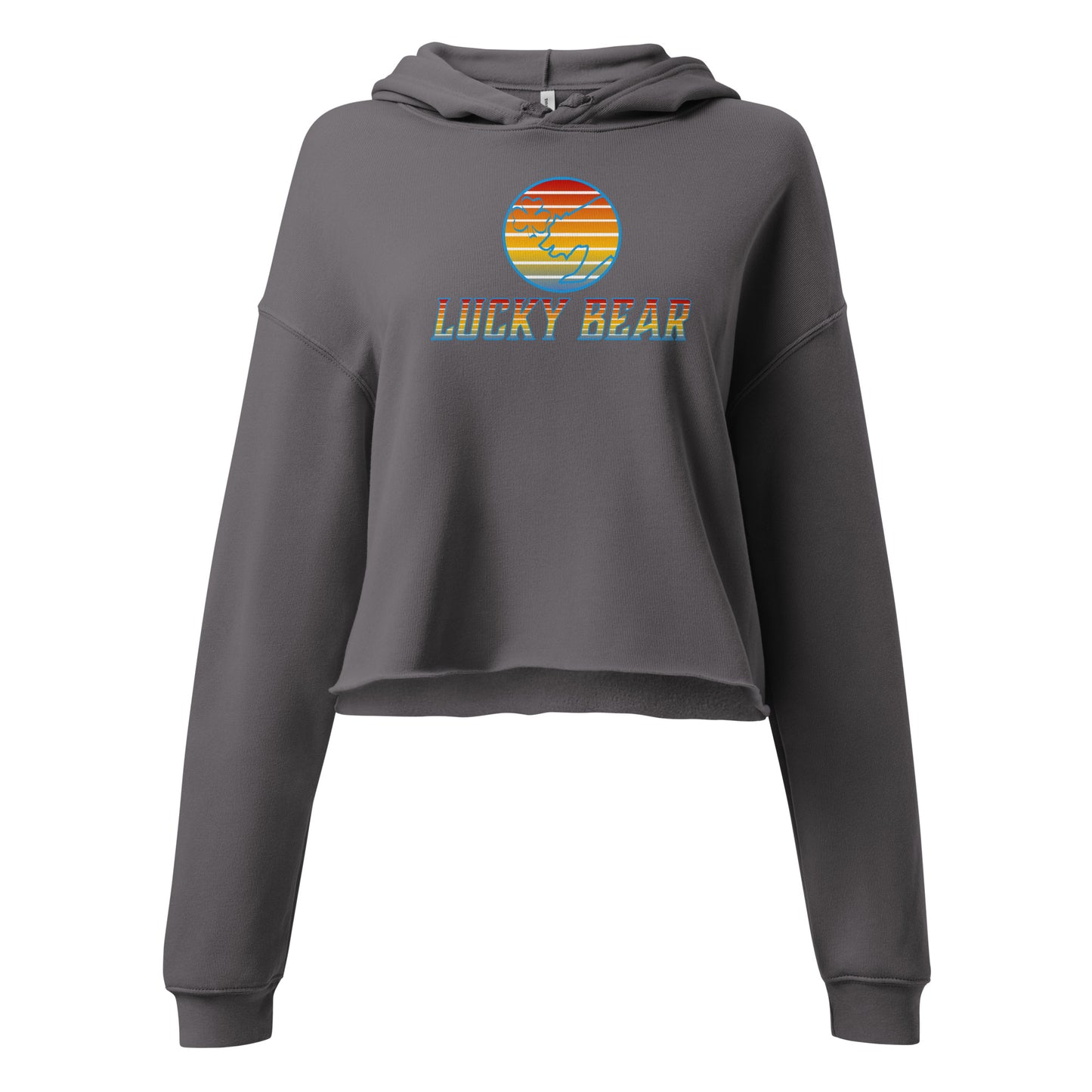 Women's Retro Sunset Crop Hoodie