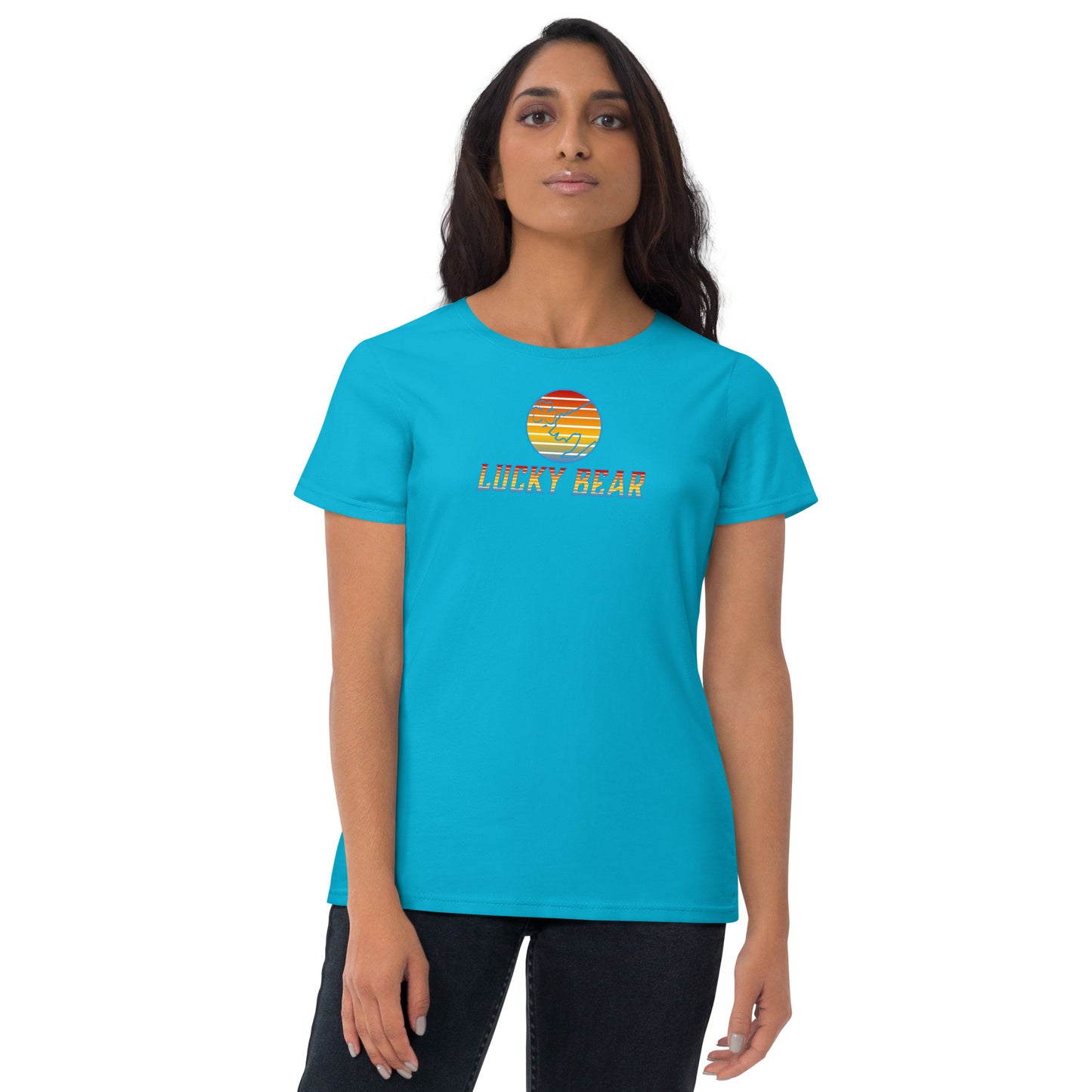 Women's Retro Sunset Short Sleeve T-shirt