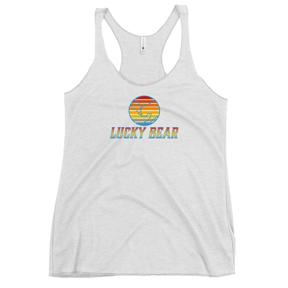 Women's Retro Sunset Racerback Tank