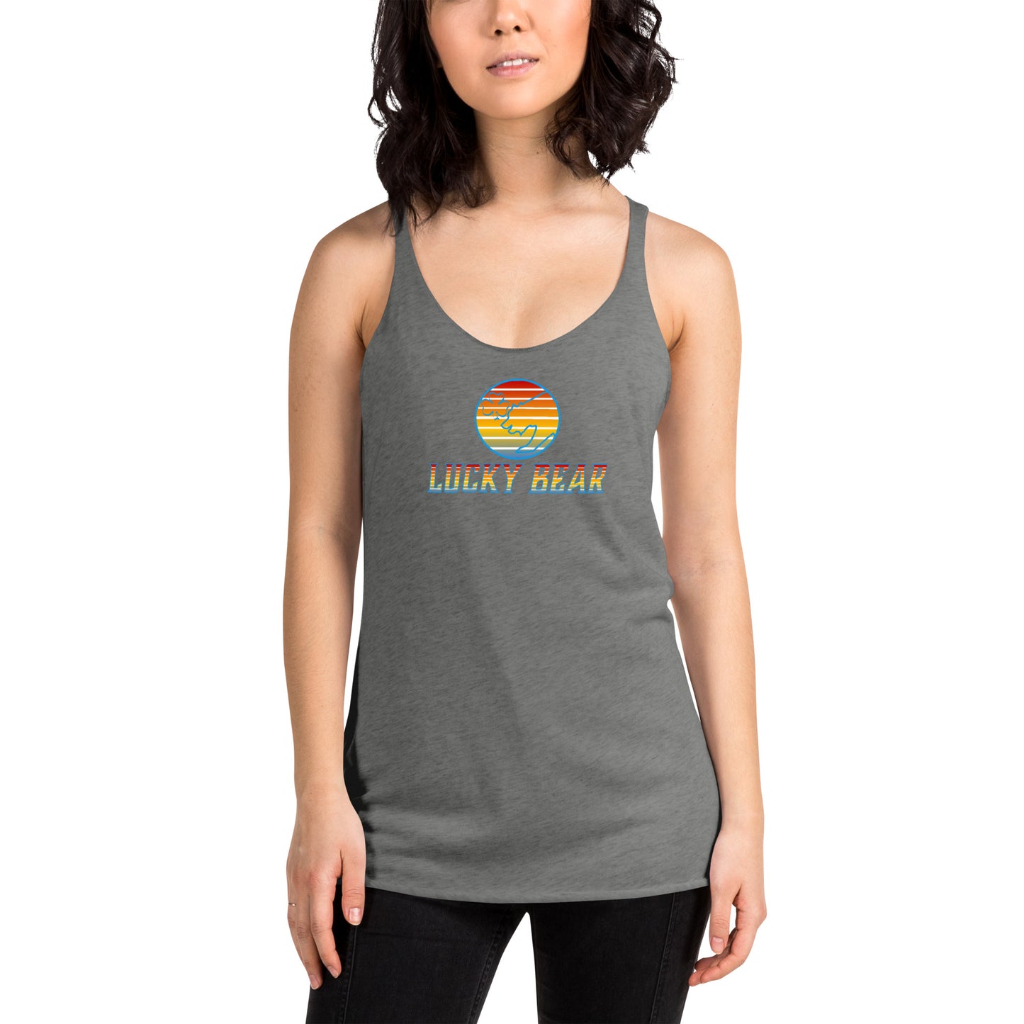 Women's Retro Sunset Racerback Tank