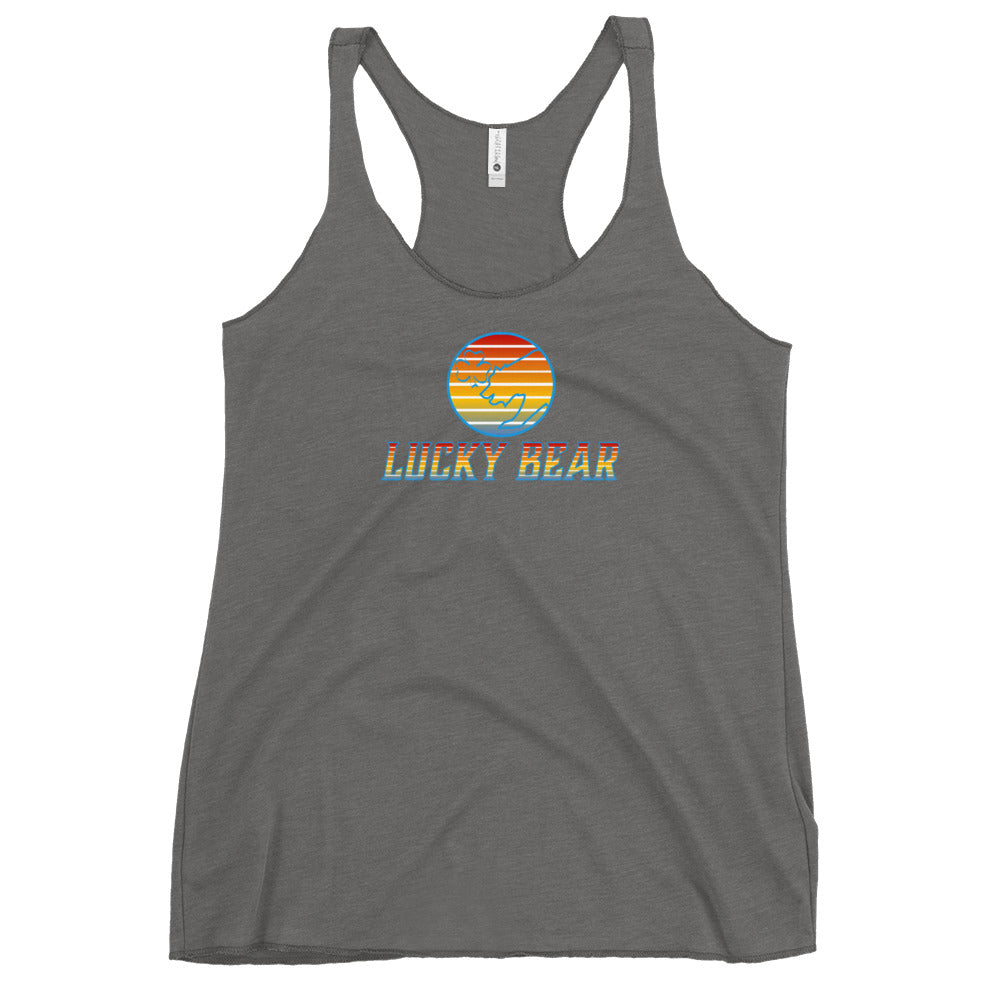 Women's Retro Sunset Racerback Tank