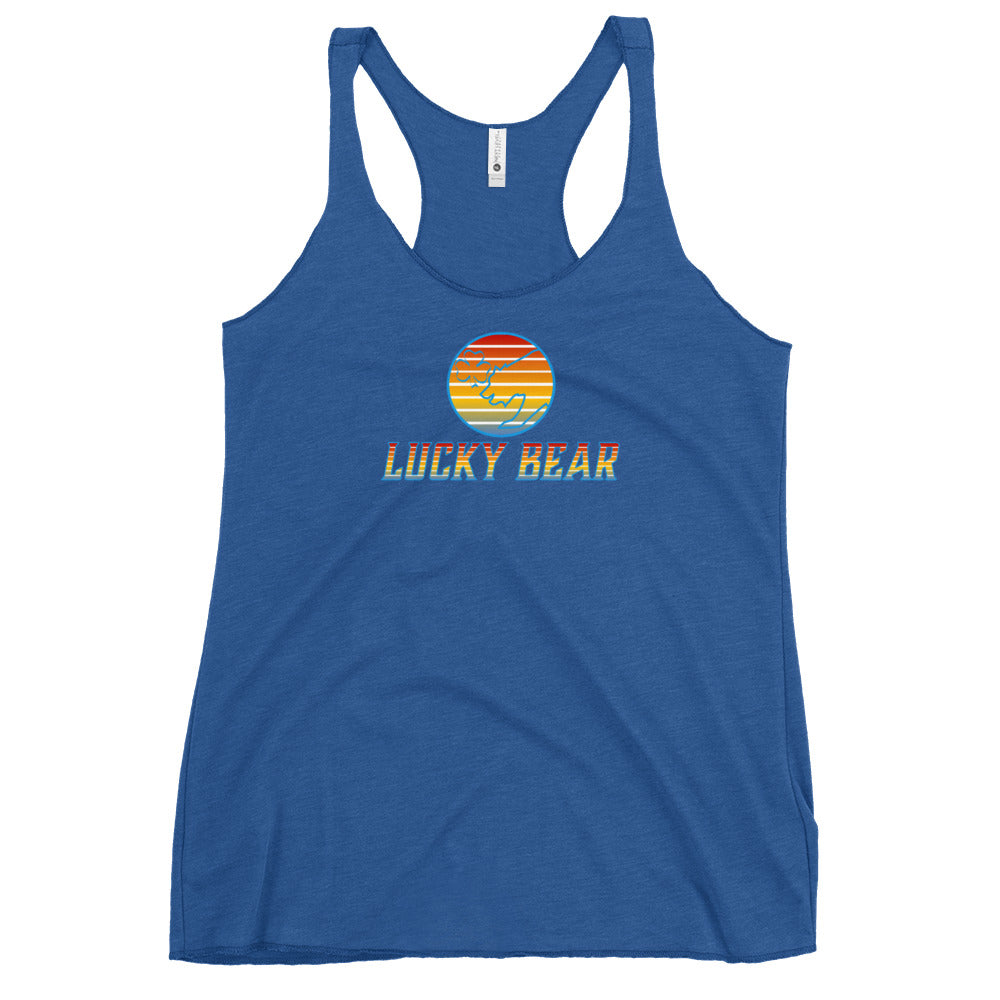 Women's Retro Sunset Racerback Tank