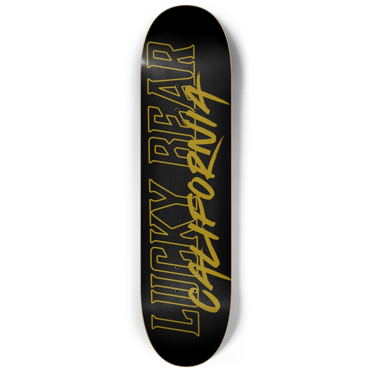 Midnight Gold Skateboard